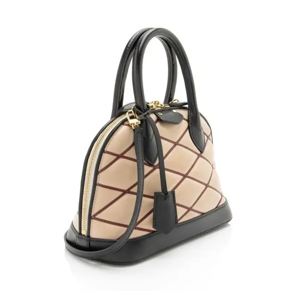 Louis Vuitton Lambskin Malletage Alma BB Satchel - Picture 2 of 16